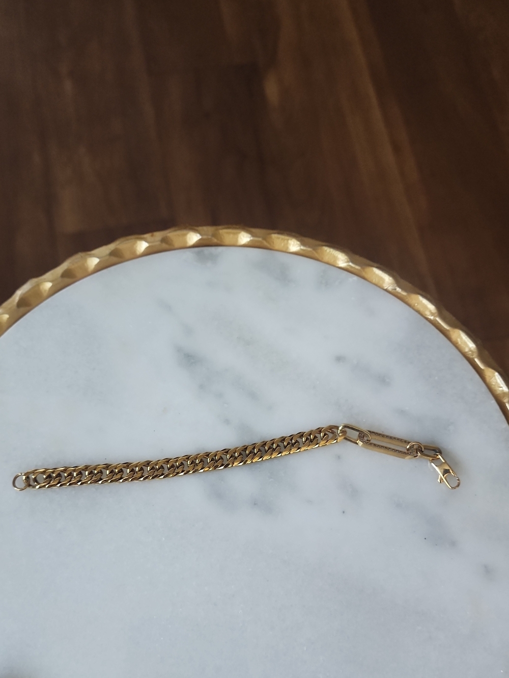 Artizan Joyeria Gold and Silver Women’s Chain Bracelets - Classic Two-Tone Style - Picture 4 of 7